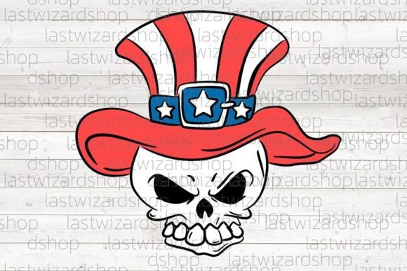 American Flag Patriotic Skull Svg: Graphics and Crafts for Bold Design