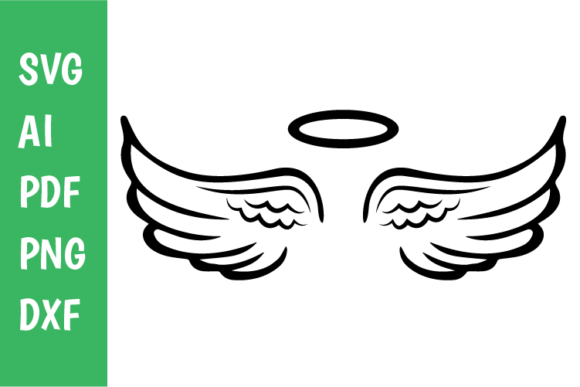 Angel Wings Cutting File Svg for Crafts & Graphics