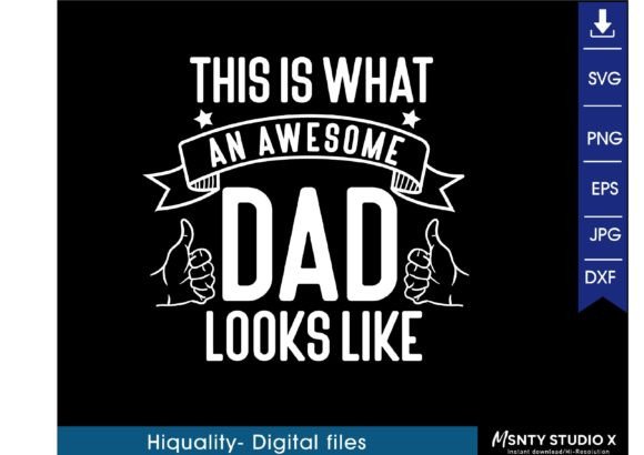 Awesome Dad SVG for Crafts and Graphics