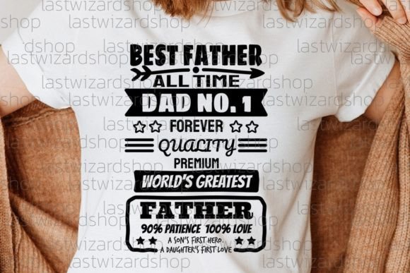 Best Father All Time Dad No. 1 Svg Graphics