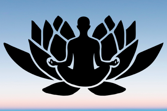 Buddha Lotus Flower Meditation Boho Svg