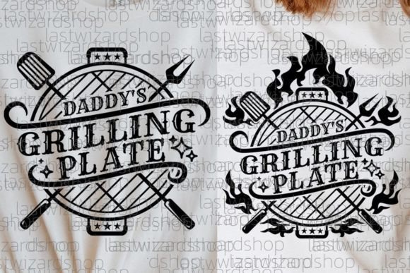 Daddy's Grilling Plate Svg, Father's Day