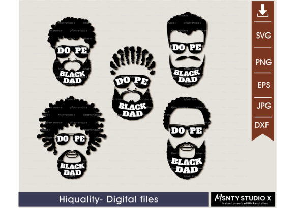 Dope Black Dad SVG, Bundle