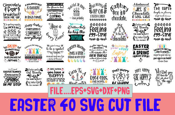EASTER SVG BUNDLE.40 DESIGNS