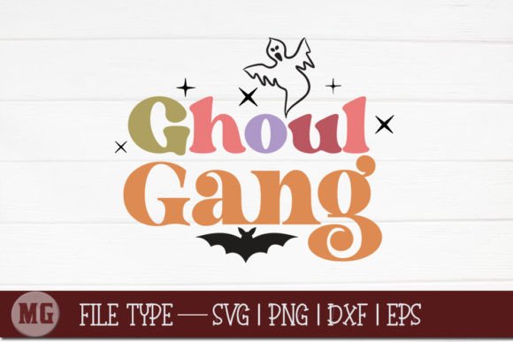 Ghoul Gang Halloween SVG for Graphics & Crafts