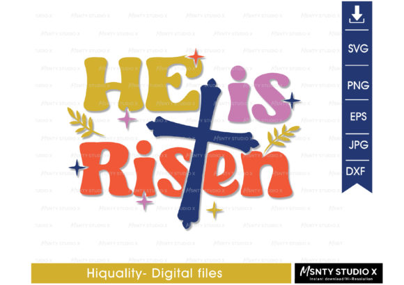 He is Risen Svg, Easter Graphics