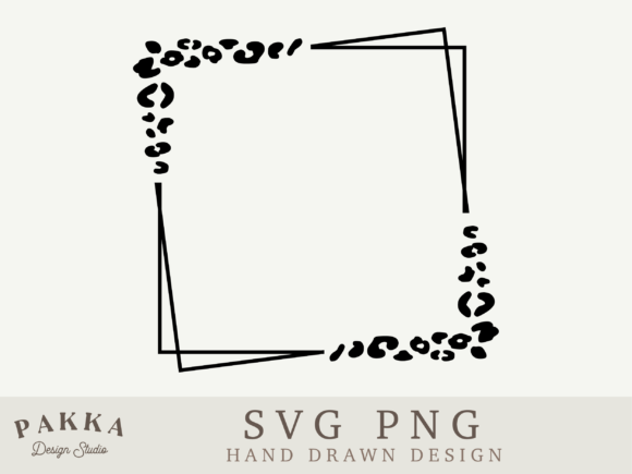 Leopard Frame Svg Square Frame Png: Graphics for Crafts and Content