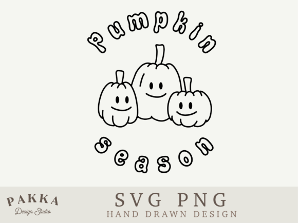 Pumpkin Season SVG PNG for Crafts and Brand Graphics