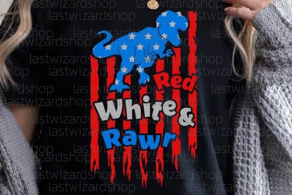 Red White and Rawr Svg: Festive Graphics for Crafts & Branding