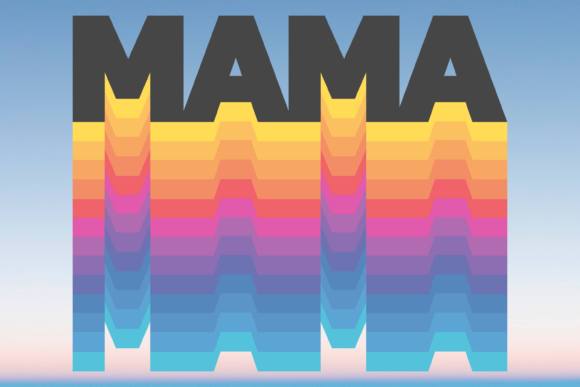 Retrowave Aesthetic Mama Mom Life SVG: Graphics and Crafts