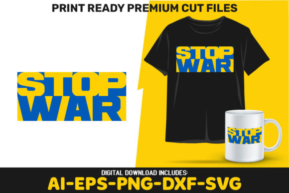 Stop War Stand for Ukraine PNG SVG